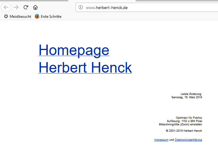 Alte Homepage Herbert Henck 